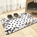 Kawaii Cartoon Diatomaceous Earth Cat Litter & Dining Mat – Water-Absorbent Quick-Drying Non-Slip Home Decor Pet Mat (4 Sizes)